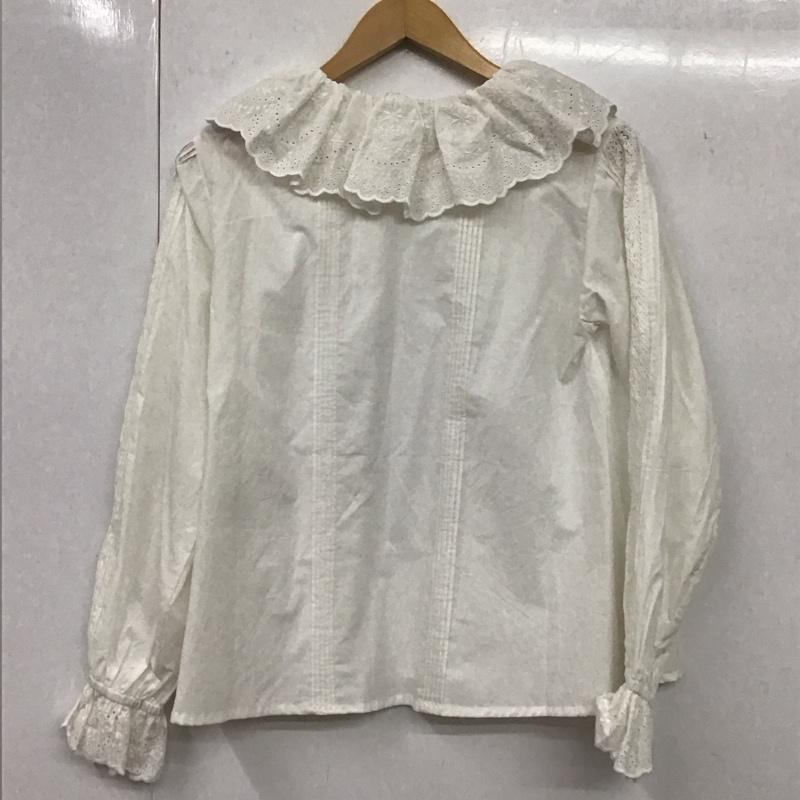 ローリーズファーム LOWRYS FARM シャツ、ブラウス 長袖 5 無地 白 / ホワイト /  ガールズ USED 古着 中古 10131683