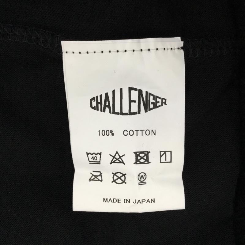 チャレンジャー CHALLENGER Tシャツ 半袖 CLG-TS 021-027 Fire Tee タグ付き L ロゴ、文字 黒 / ブラック /  メンズ USED 古着 中古 10109677
