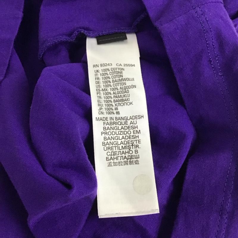 ディーゼル DIESEL Tシャツ 半袖 半袖カットソー プリントTシャツ クルーネックカットソー S ロゴ、文字 紫 / パープル /  メンズ USED 古着 中古 10146455