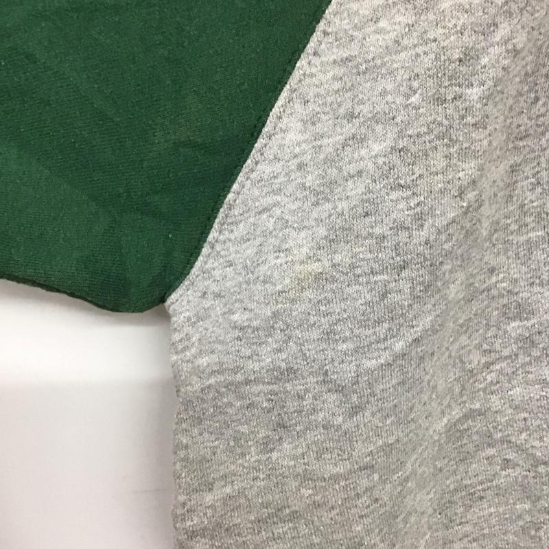 チャンピオン Champion トレーナー 長袖 長袖トレーナー スウェット クルーネック プルオーバー XL 無地 灰 / グレー / X 緑 / グリーン /  メンズ USED 古着 中古 10142949