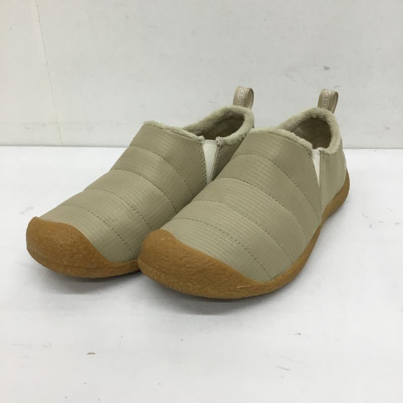 キーン KEEN スリッポン スリッポン HOWSER II SAFARI 23.5cm ロゴ、文字 ベージュ / ベージュ /  レディース USED 古着 中古 10144214