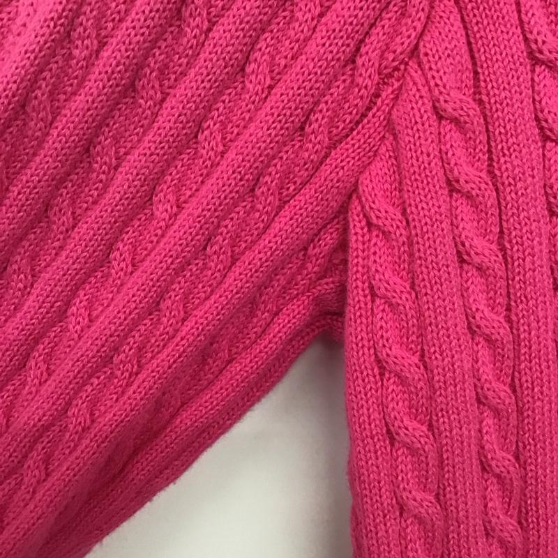ラルフローレン RALPHLAUREN カーディガン 長袖 160cm 無地 桃 / ピンク /  ガールズ USED 古着 中古 10140364