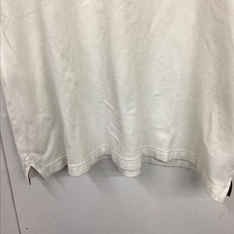 トミーヒルフィガー TOMMY HILFIGER Tシャツ 半袖 半袖カットソー 無地Tシャツ クルーネックカットソー XL ロゴ、文字 白 / ホワイト /  メンズ USED 古着 中古 10132420