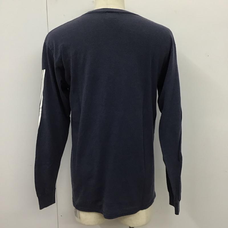 バンズ VANS カットソー 長袖 長袖カットソー クルーネックカットソー ロングスリーブカットソー プリントTシャツ s.d M ロゴ、文字 紺 / ネイビー /  メンズ USED 古着 中古 10119539