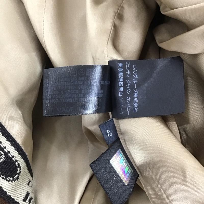 フェンディ FENDI コート コート一般 ロング丈 チェスターコート 42 無地 茶 / ブラウン /  レディース USED 古着 中古 10109450