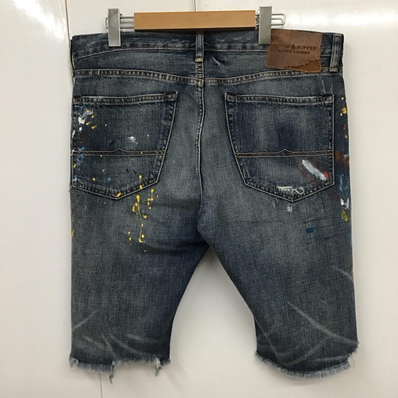 ラルフローレンデニム&サプライ RalphLauren Denim&Supply パンツ デニム、ジーンズ デニムパンツ ハーフパンツ ショートパンツ 34 プリント インディゴ / インディゴ /  メンズ USED 古着 中古 10117840