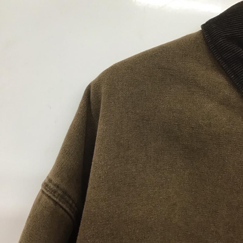 カーハート Carhartt ジャケット、上着 ジャケット、ブレザー カジュアルジャケット アウター カラージャケット XXL ロゴ、文字 茶 / ブラウン /  メンズ USED 古着 中古 10138436