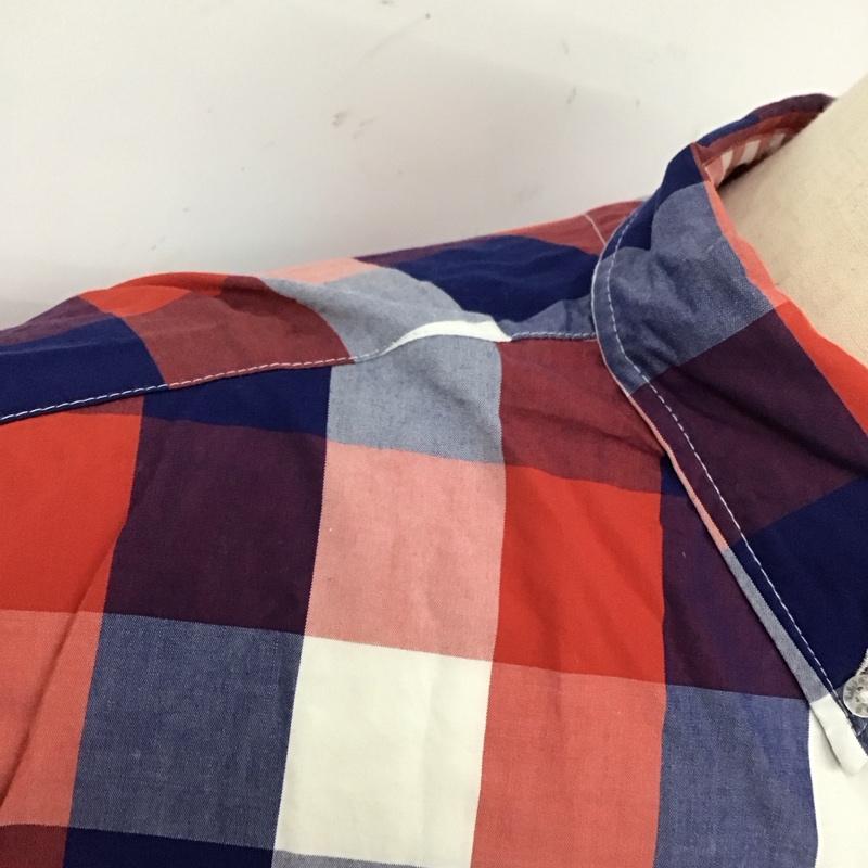 トミー TOMMY シャツ、ブラウス 半袖 半袖シャツ カラーシャツ 半袖カットソー チェックシャツ M チェック マルチカラー / マルチカラー /  メンズ USED 古着 中古 10123976