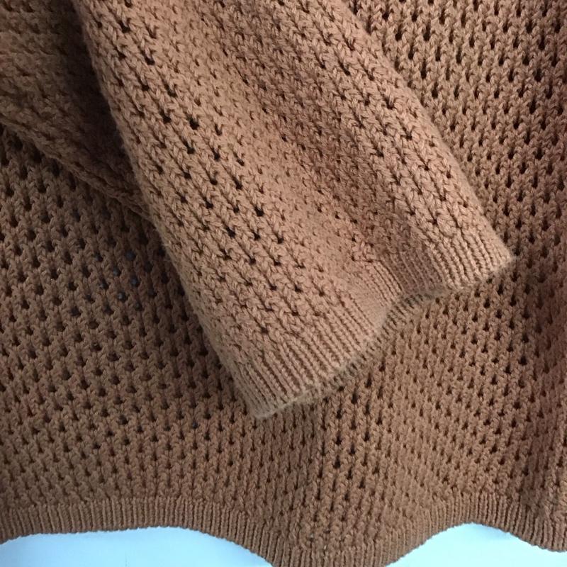 ローリーズファーム LOWRYS FARM ニット、セーター 長袖 FREE 無地 茶 / ブラウン /  レディース USED 古着 中古 10146756