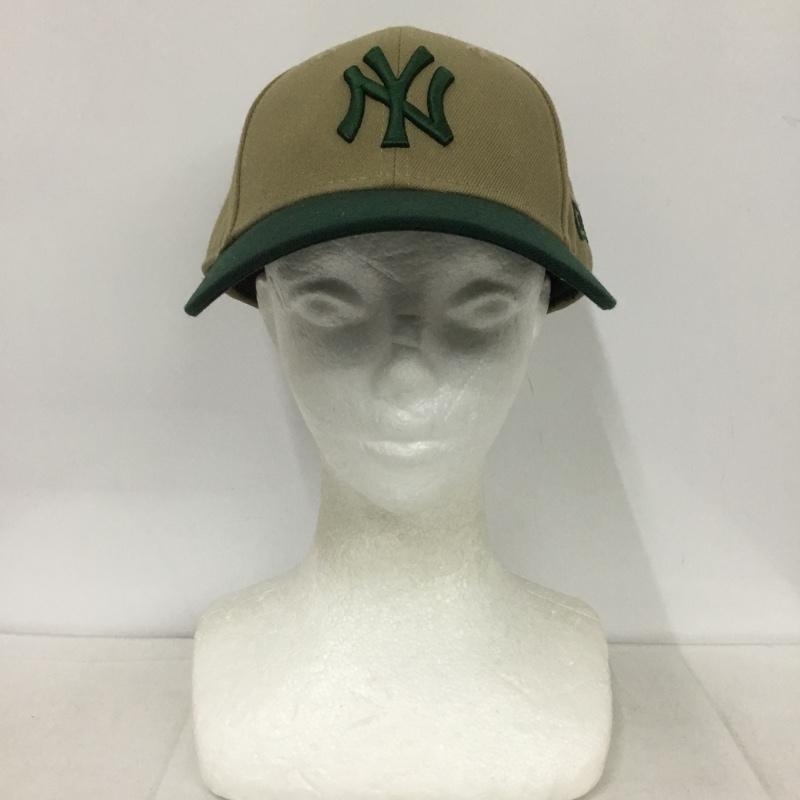 ニューエラ NEW ERA 帽子 キャップ 9FORTY 2トーン NY ロゴ、文字 ベージュ / ベージュ / X 緑 / グリーン /  メンズ USED 古着 中古 10133292
