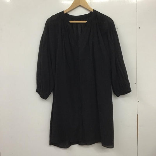 ローリーズファーム LOWRYS FARM シャツ、ブラウス 七分袖 FREE 無地 黒 / ブラック /  レディース USED 古着 中古 10139774