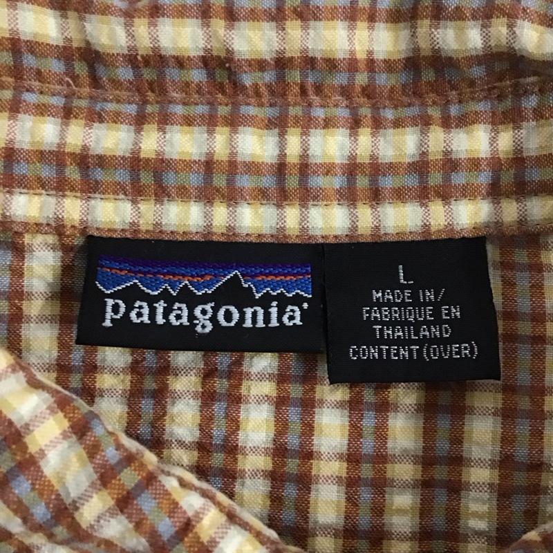 パタゴニア patagonia シャツ、ブラウス 半袖 半袖シャツ カラーシャツ 半袖カットソー チェックシャツ L チェック マルチカラー / マルチカラー /  メンズ USED 古着 中古 10109800