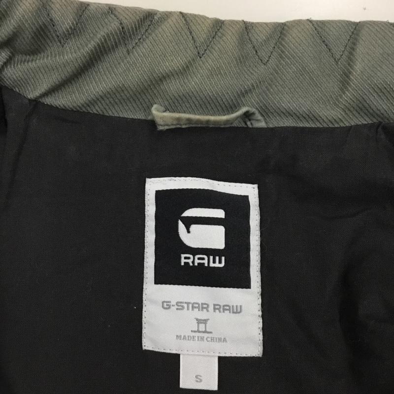 ジースターロゥ G-STAR RAW ジャケット、上着 ジャンパー、ブルゾン ジップアップジャケット ミリタリージャケット カジュアルジャケット S ロゴ、文字 カーキ / カーキ /  メンズ USED 古着 中古 10112298