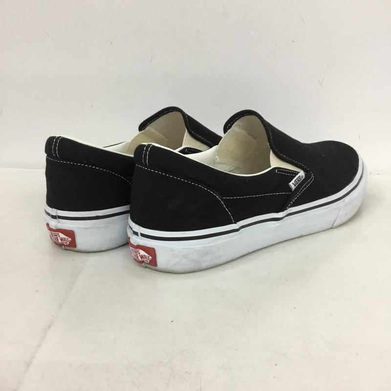 バンズ VANS スリッポン スリッポン V98CLA SLIP ON スニーカー 27.5m 27.5cm ロゴ、文字 黒 / ブラック / X 白 / ホワイト /  メンズ USED 古着 中古 10150242