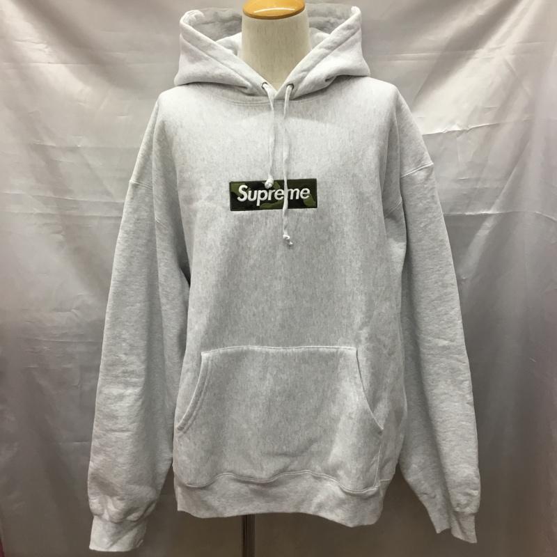 シュプリーム Supreme パーカー 長袖 23FW 23AW Box Logo Hooded Sweatshirt プルオーバー 裏起毛 XXL ロゴ、文字 灰 / グレー /  メンズ USED 古着 中古 10117075
