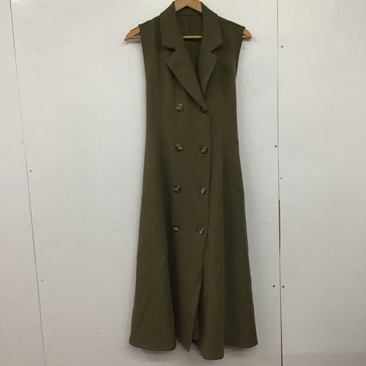 アズールバイマウジー AZUL BY MOUSSY ワンピース ロングスカート 250gac33-063g トレンチジレワンピース ロングワンピース M 無地 カーキ / カーキ /  レディース USED 古着 中古 10146115