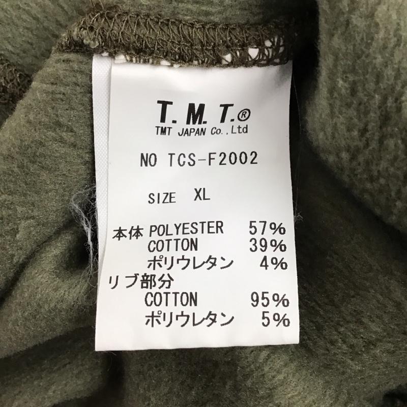 ティーエムティー TMT カットソー 長袖 長袖ヘンリーネックカットソー 裏地ボア 長袖カットソー XL 無地 カーキ / カーキ /  メンズ USED 古着 中古 10126510