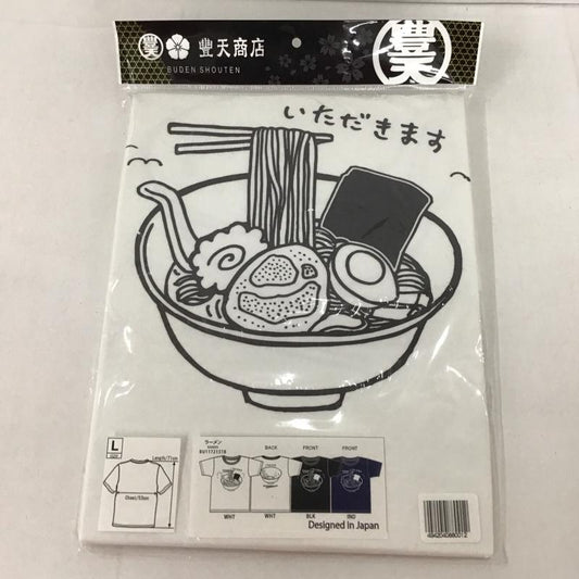 豊天商店 ぶーでんしょうてん Tシャツ 半袖 らーめん プリントT L プリント 白 / ホワイト /  メンズ USED 古着 中古 10134282