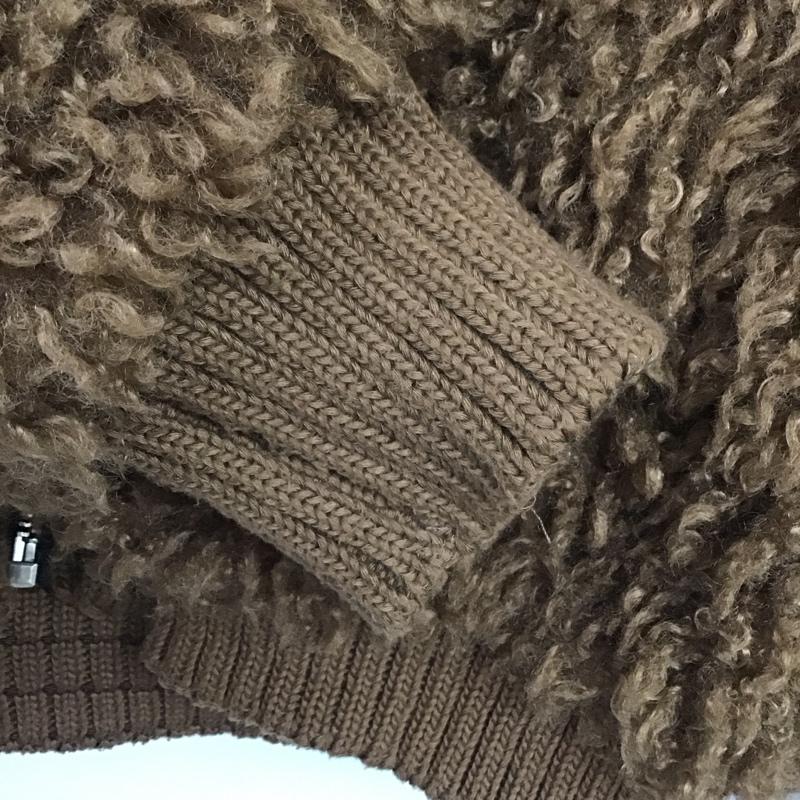ザラティーアールエフ ZARA TRF ジャケット、上着 ジャケット、ブレザー ジップアップジャケット アウター ボアジャケット S 無地 茶 / ブラウン /  レディース USED 古着 中古 10144289