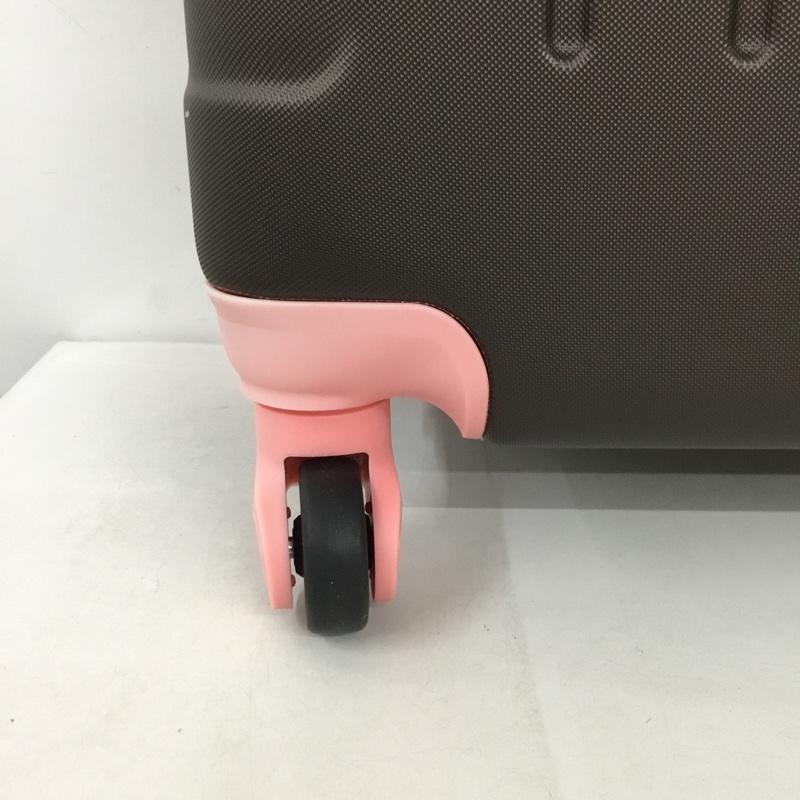 レジェンドウォーカー LEGEND WALKER スーツケース、トランク スーツケース、トランク 5107-55 拡張 TSAロック 無地 ダークブラウン / ダークブラウン / X 桃 / ピンク /  レディース USED 古着 中古 10147503