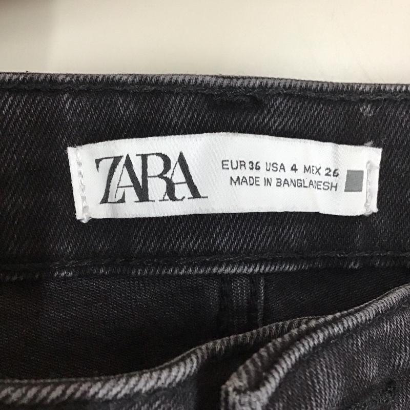 ザラ ZARA パンツ デニム、ジーンズ デニムパンツ スリムパンツ ストレッチパンツ ジーンズ 36インチ 無地 黒 / ブラック /  レディース USED 古着 中古 10118560