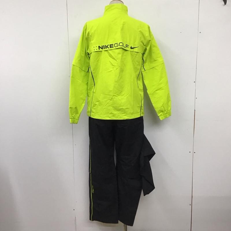 ナイキ NIKE ウェア ウェア 617866-307 ゴルフ レインウェア ジャケット パンツ M ロゴ、文字 黄 / イエロー / X 黒 / ブラック /  メンズ USED 古着 中古 10142289