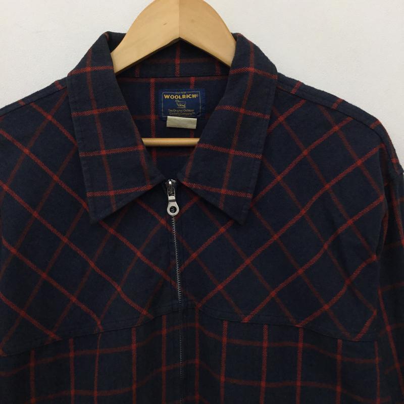 ウールリッチ WOOLRICH ジャケット、上着 ジャケット、ブレザー L チェック 赤 / レッド / X 紺 / ネイビー /  メンズ USED 古着 中古 10137898