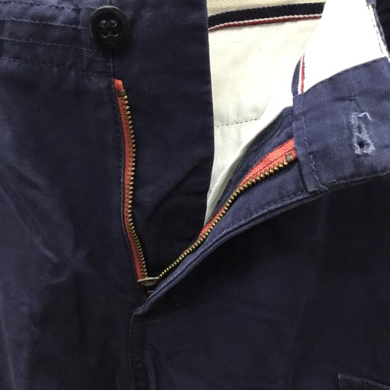 トミーヒルフィガー TOMMY HILFIGER パンツ ワークパンツ、ペインターパンツ 32インチ 無地 紺 / ネイビー /  メンズ USED 古着 中古 10110593