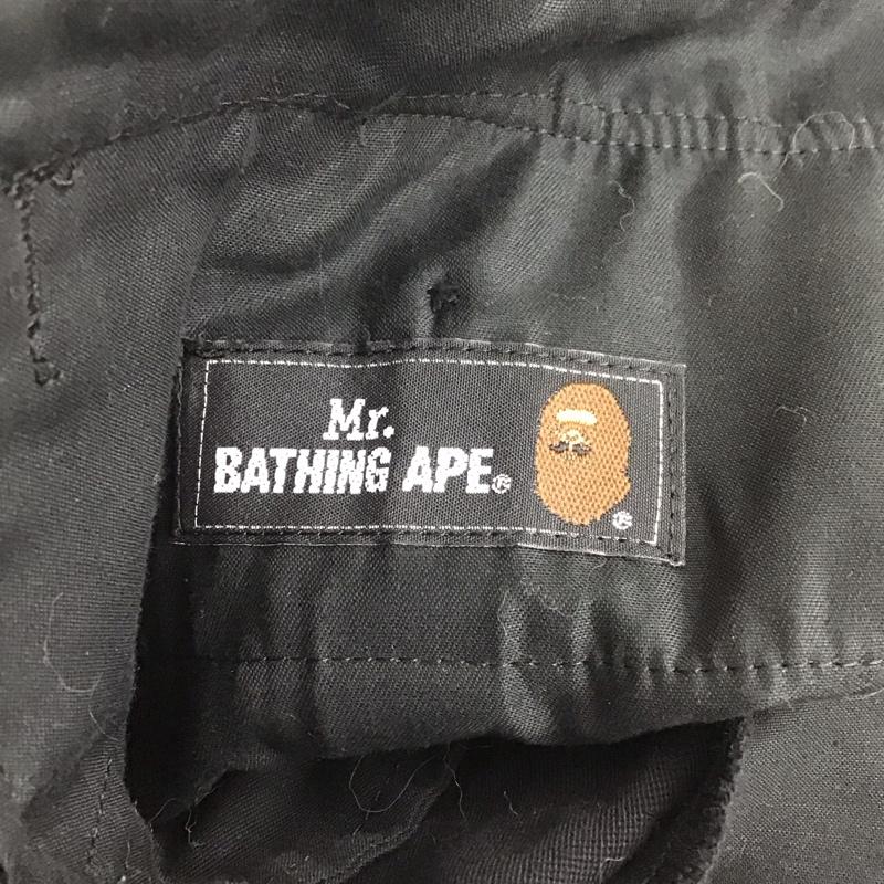 ミスターベイシングエイプ Mr. BATHING APE パンツ ショートパンツ ハーフパンツ ショートパンツ カジュアルパンツ 48 無地 黒 / ブラック /  メンズ USED 古着 中古 10110805