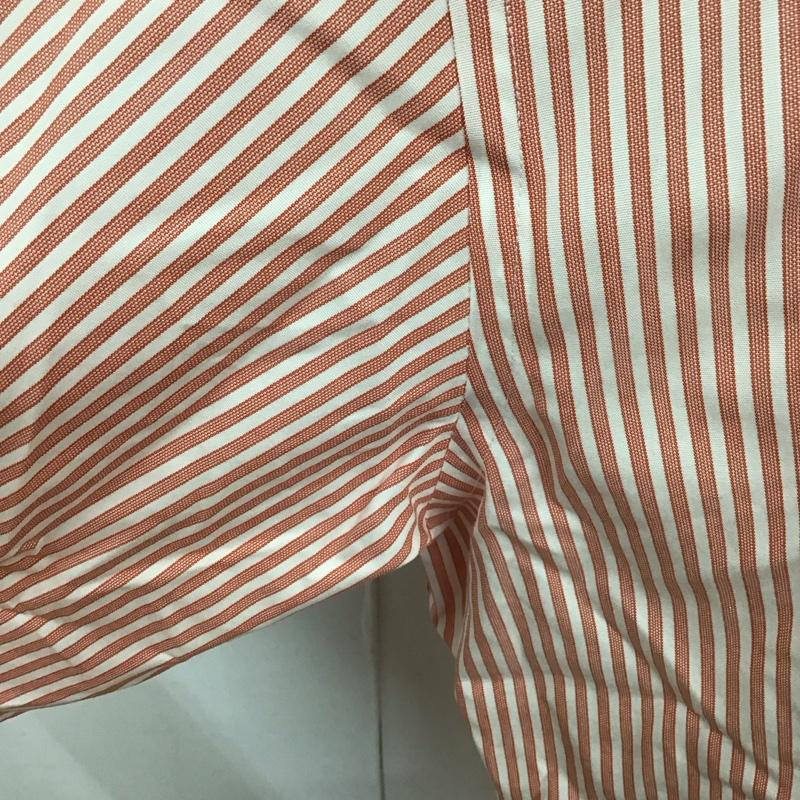 ブルックスブラザーズ BROOKS BROTHERS シャツ、ブラウス 長袖 長袖シャツ カジュアルシャツ カラーシャツ ストライプシャツ ストライプ 白 / ホワイト / X 赤 / レッド /  メンズ USED 古着 中古 10111268