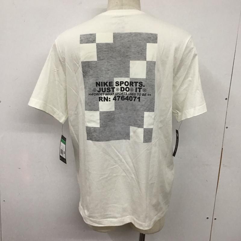 ナイキ NIKE Tシャツ 半袖 cq5347-101 ASMNSWSPORTPACKSSTEE2 半袖カットソー プリントTシャツ XL ロゴ、文字 白 / ホワイト /  メンズ USED 古着 中古 10126526