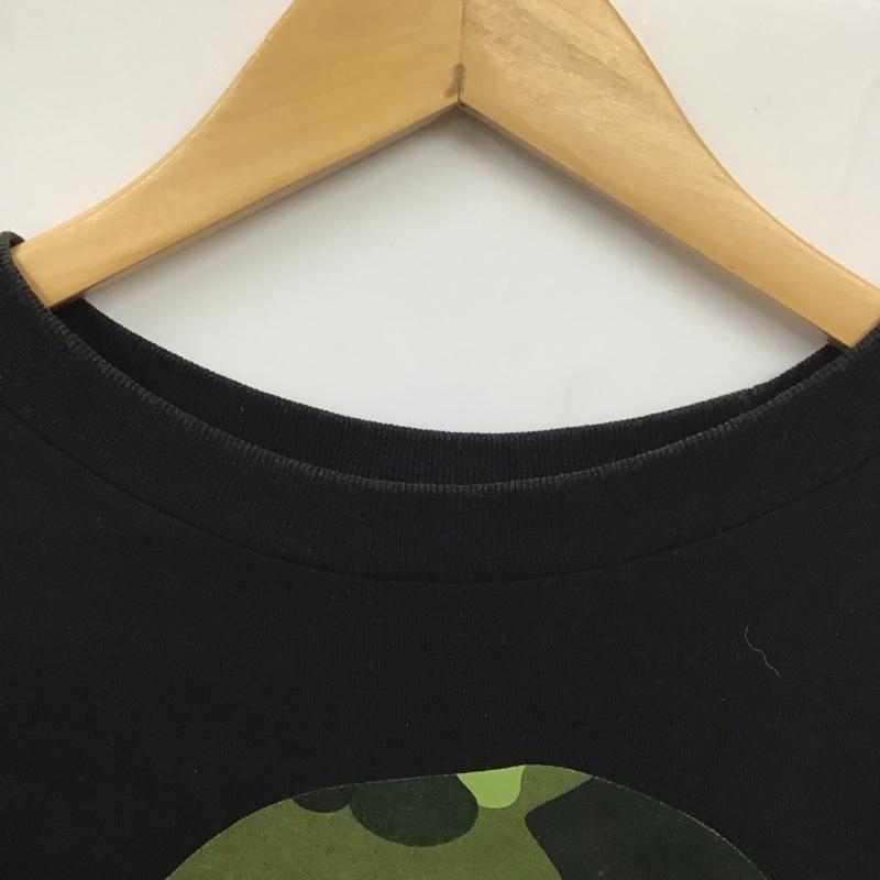 アベイシングエイプ A BATHING APE Tシャツ 半袖 半袖カットソー プリントTシャツ クルーネックカットソー XL プリント 黒 / ブラック /  メンズ USED 古着 中古 10131405