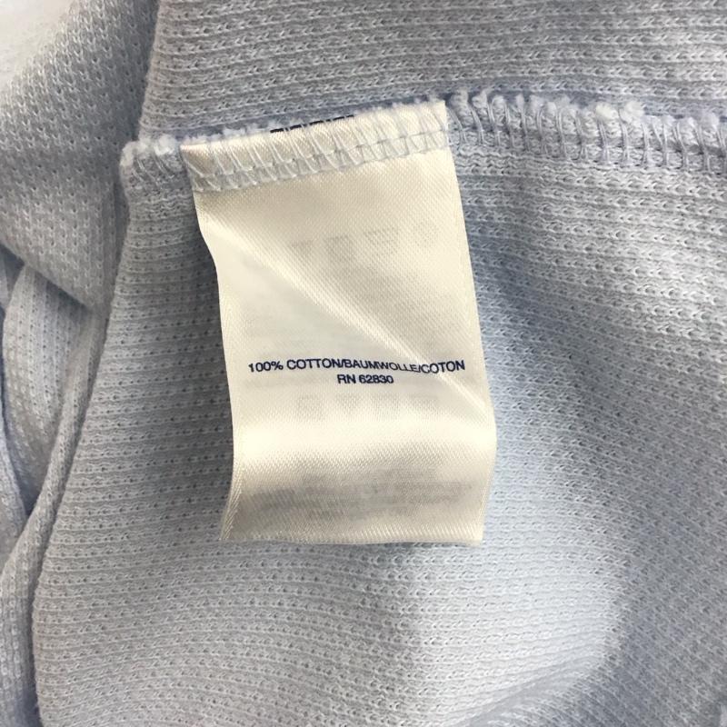 ランズエンド LANDS END ポロシャツ 半袖 半袖ポロシャツ カラーシャツ 半袖カットソー XL 無地 水色 / ライトブルー /  メンズ USED 古着 中古 10143254