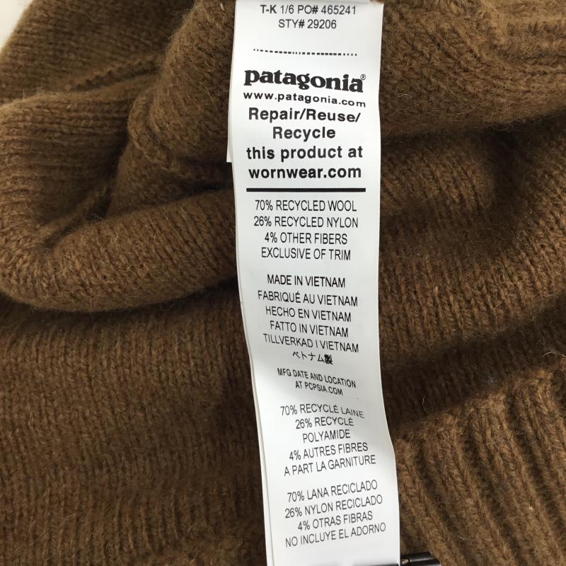 パタゴニア patagonia 帽子 ニット帽 ブロデオ　ビーニー FREE ロゴ、文字 茶 / ブラウン /  メンズ USED 古着 中古 10136547
