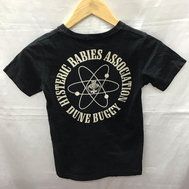 ヒステリック ミニ HYSTERIC MINI Tシャツ 半袖 130cm プリント 黒 / ブラック /  ガールズ USED 古着 中古 10116795