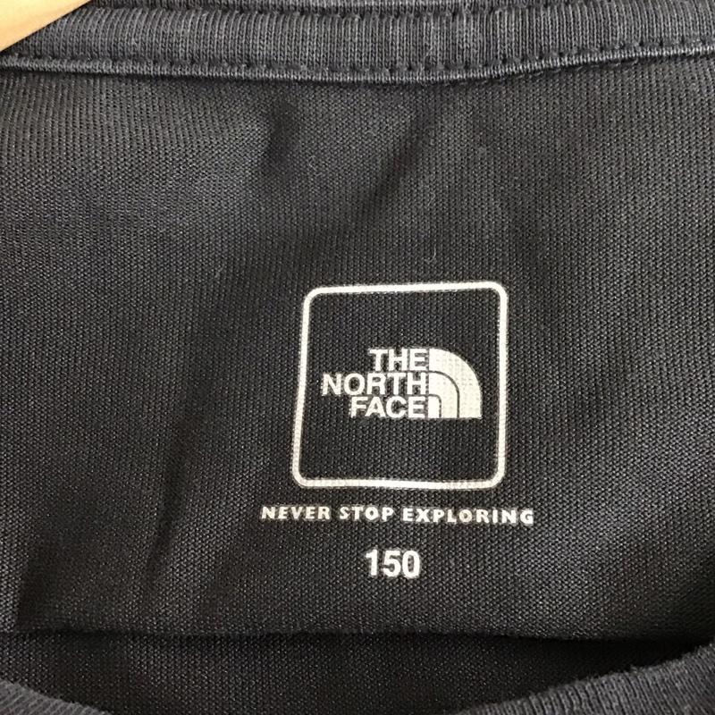 ザノースフェイス THE NORTH FACE Tシャツ 長袖 ロングスリーブ スモールスクエアロゴティー キッズ 150cm 150cm プリント 黒 / ブラック /  ボーイズ USED 古着 中古 10118096