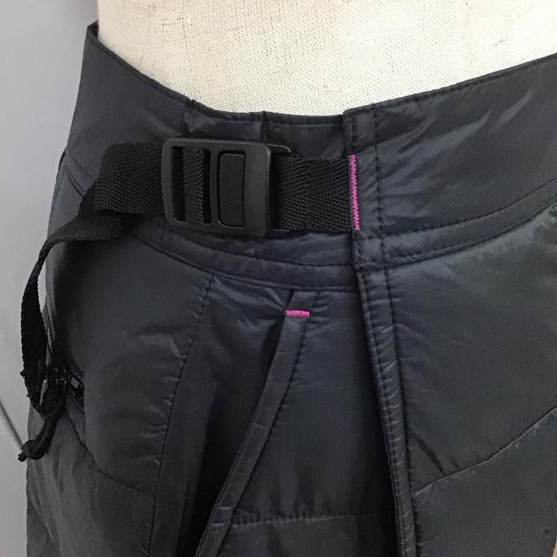コロンビア Columbia スカート ミニスカート ミニスカート カジュアルスカート 巻きスカート L 無地 黒 / ブラック /  レディース USED 古着 中古 10113063