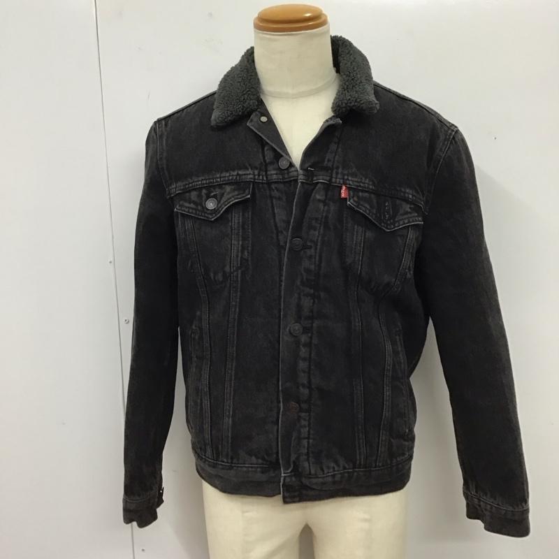 リーバイストラウスアンドコー Levi Strauss & co. ジャケット、上着 ジャケット、ブレザー デニムジャケット Gジャン 長袖ジャケット 裏地ボア アウター M 無地 黒 / ブラック /  メンズ USED 古着 中古 10119215