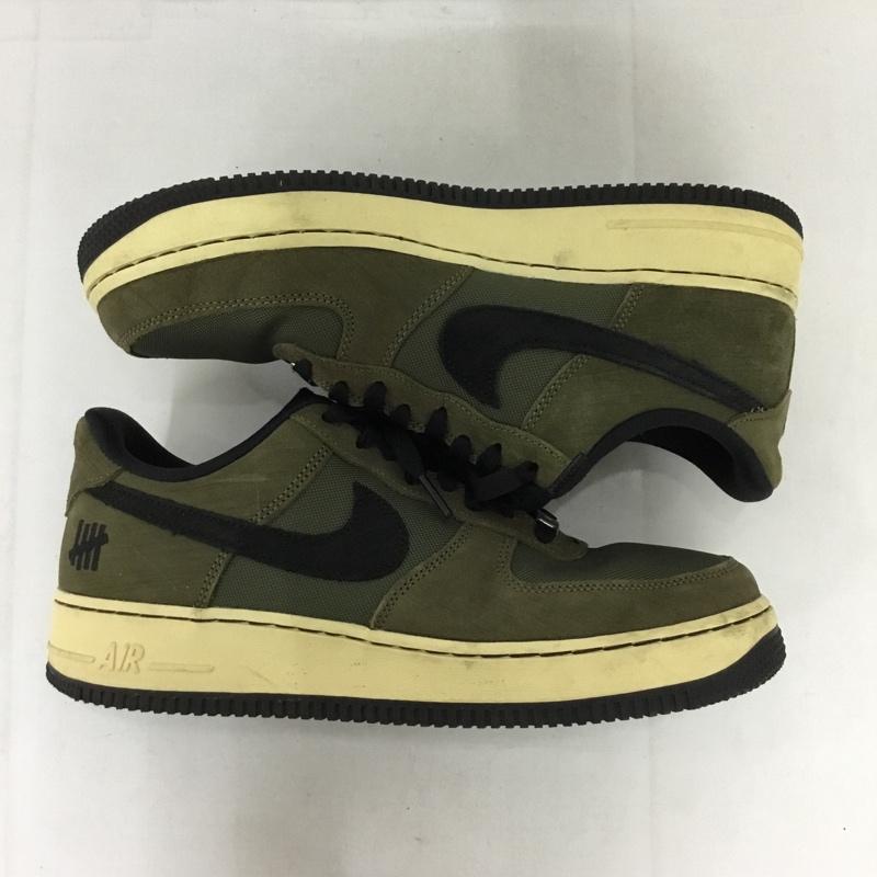 ナイキ NIKE スニーカー スニーカー DH3064-300 AIR FORCE 1 LOW SP UNDEFEATED 27.5cm 箱有 27.5cm ロゴ、文字 カーキ / カーキ / X 黒 / ブラック /  メンズ USED 古着 中古 10130016