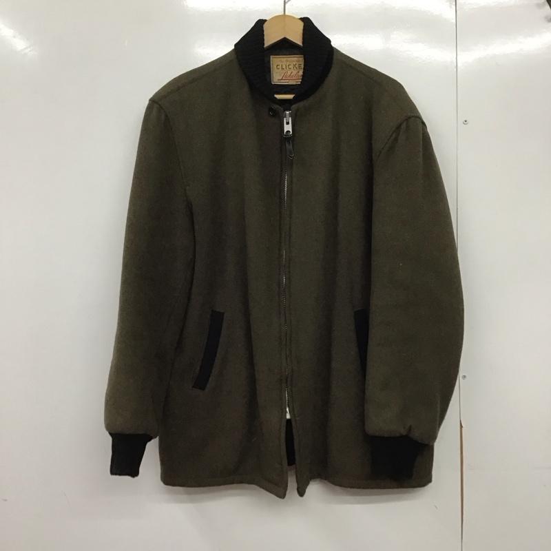 ライクランド LAKELAND ジャケット、上着 ジャケット、ブレザー 50s ファラオジャケット ジップアップジャケット ヴィンテージ 40 無地 カーキ / カーキ /  メンズ USED 古着 中古 10145329