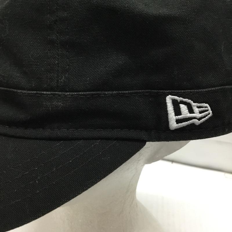 ニューエラ NEW ERA 帽子 キャップ ワークショック ロゴ、文字 黒 / ブラック /  メンズ USED 古着 中古 10109750