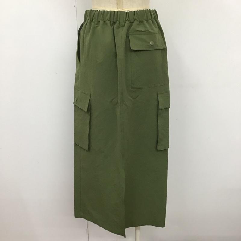 ローリーズファーム LOWRYS FARM スカート ロングスカート FREE 無地 カーキ / カーキ /  レディース USED 古着 中古 10109139