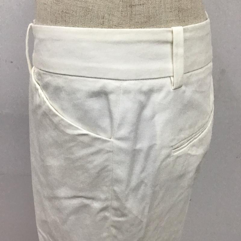 セオリー theory パンツ スラックス 10-3106404 TraceableWoolTreecaGZ カジュアルパンツ 2 無地 白 / ホワイト /  レディース USED 古着 中古 10114478