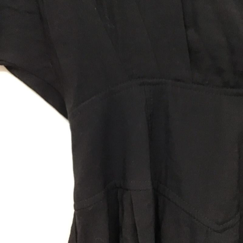 セレクトモカ select MOCA ワンピース ロングスカート 10007193 Vネック 半袖 FREE 無地 黒 / ブラック /  レディース USED 古着 中古 10130433