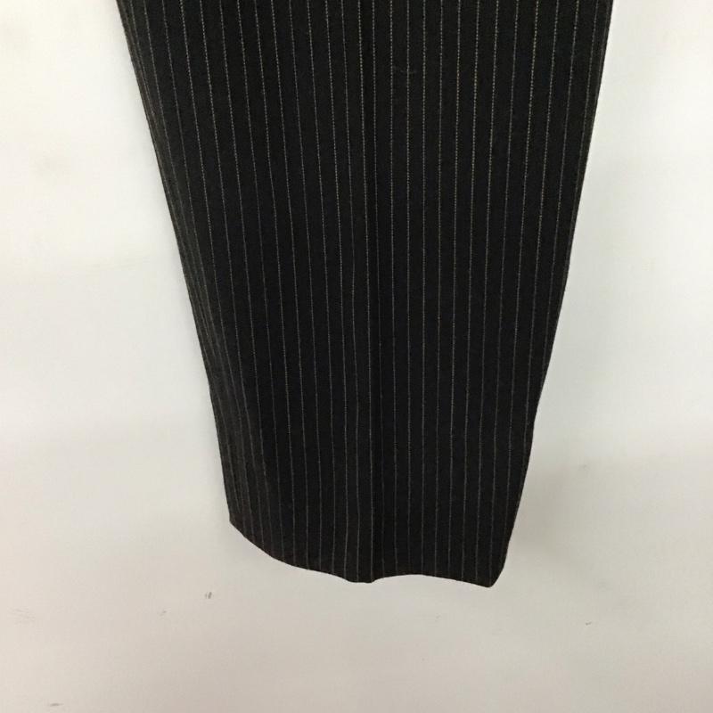 ジャンポールゴルチエ Jean Paul Gaultier パンツ スラックス スラックスパンツ ワイドパンツ センタータックパンツ ストレッチパンツ 48 ストライプ 黒 / ブラック /  メンズ USED 古着 中古 10142429