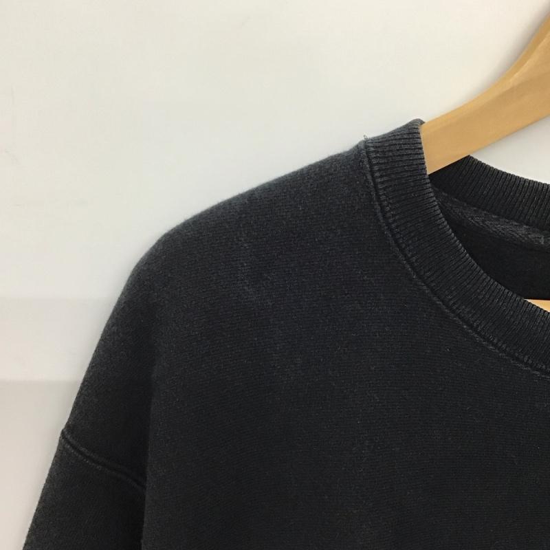 チャンピオン Champion トレーナー 長袖 長袖トレーナー スウェット クルーネック プルオーバー XL ロゴ、文字 黒 / ブラック /  メンズ USED 古着 中古 10142436