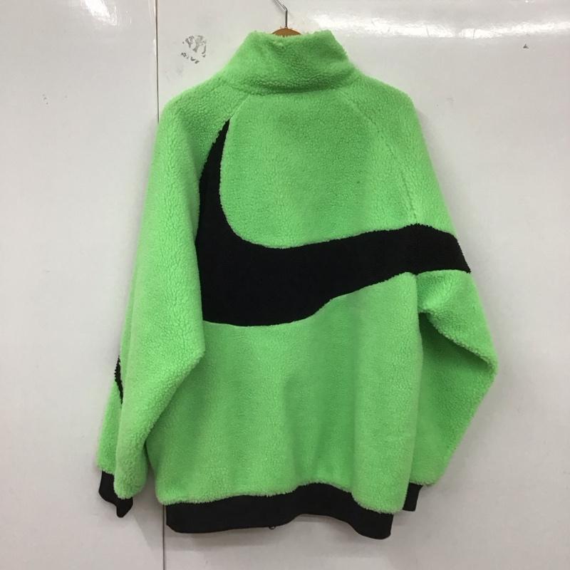 ナイキ NIKE ジャケット、上着 ジャケット、ブレザー bq6546-350 フリースジャケット ジップアップジャケット アウター リバーシブル XXL ロゴ、文字 緑 / グリーン /  メンズ USED 古着 中古 10129608