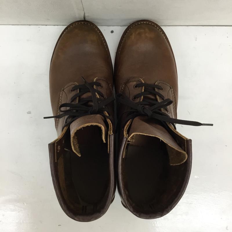 レッドウィング RED WING ブーツ ショートブーツ 100周年　8285 US：9 ロゴ、文字 茶 / ブラウン /  メンズ USED 古着 中古 10136432