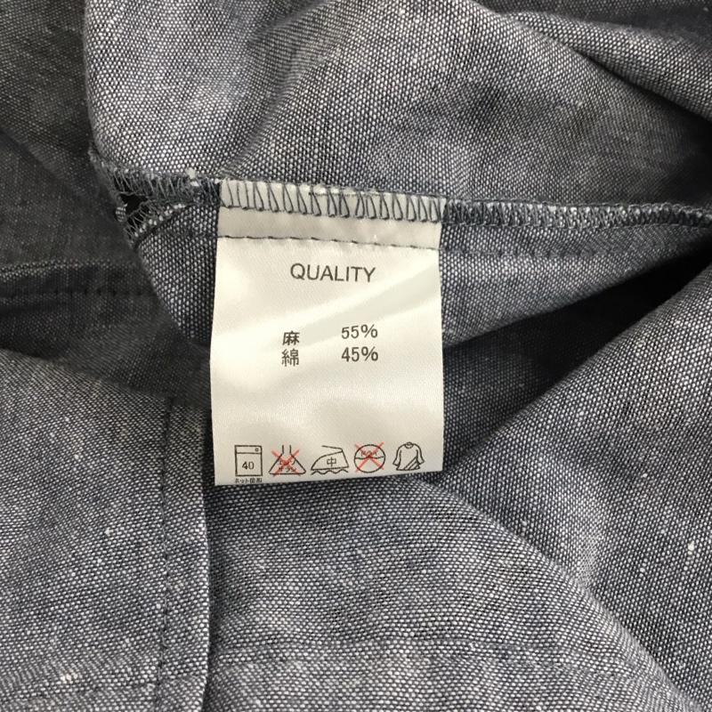 サンマルイチ 参丸一 シャツ、ブラウス 半袖 半袖シャツ プリントシャツ ポケットシャツ XL プリント インディゴ / インディゴ /  メンズ USED 古着 中古 10150258