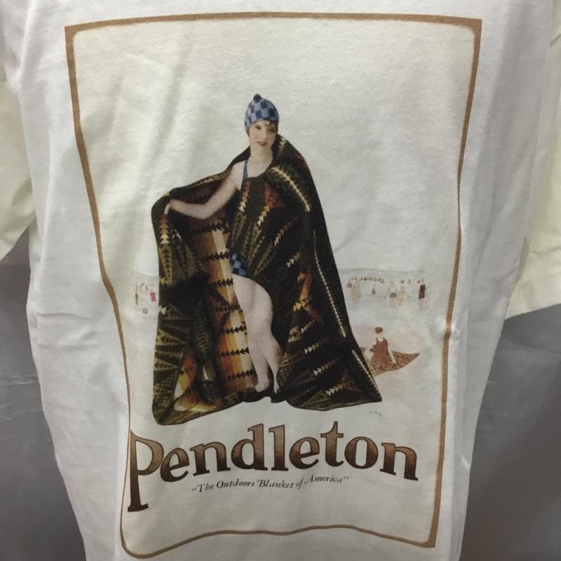 ペンドルトン PENDLETON Tシャツ 半袖 0275-0215 VINTAGE POSTER アートプリント ビックシルエット タグ付き M プリント オフホワイト / オフホワイト /  メンズ USED 古着 中古 10114820